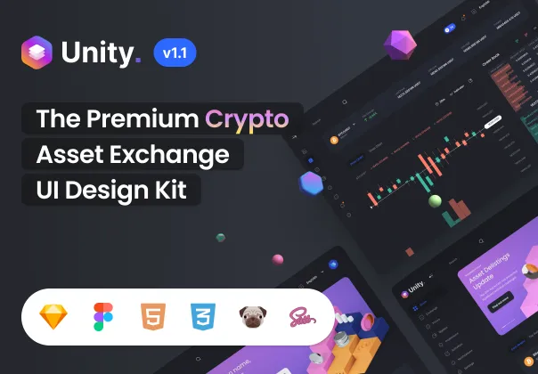 کیت داشبورد ارز دیجیتال یونی | Unity