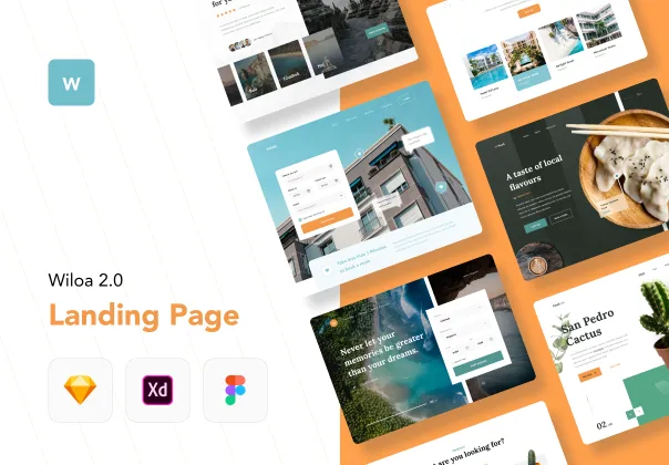 کیت رابط کاربری لندینگ پیج ویلوآ 2.0 | Wiloa