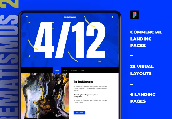 کیت UI سوپرماتیزم 2 برای فیگما | Suprematismus 2