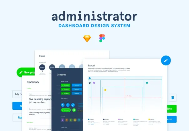 داشبورد مدیریتی | Administrator | Sketch & Figma