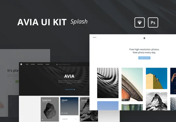 کیت UI آویا: اسپلش | Avia