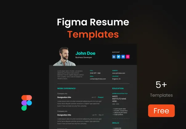 قالب‌های رزومه رایگان فیگما | Figma