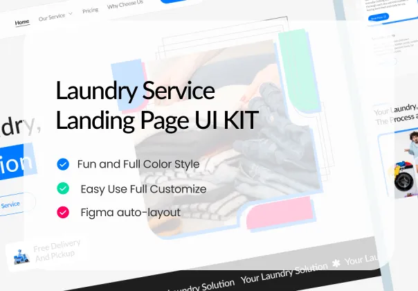 صفحه فرود رایگان خدمات خشکشویی