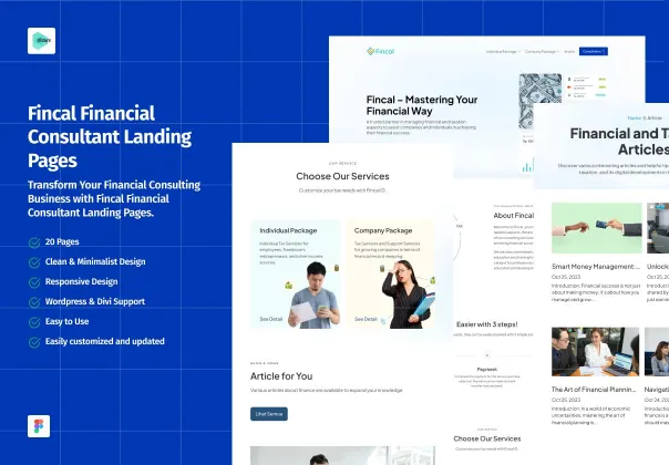 صفحات فرود مشاوره مالی رایگان فینکل | Fincal
