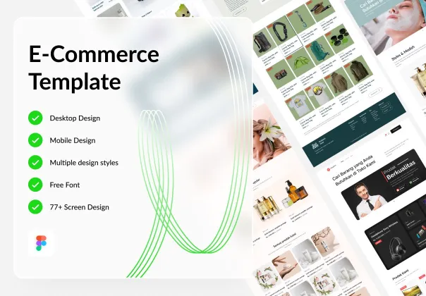 قالب طراحی رایگان تجارت الکترونیک | Figma