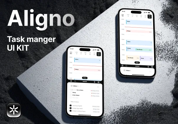 کیت UI اپلیکیشن مدیریت وظایف آلیگنو | Aligno