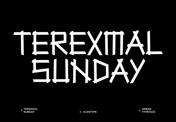 فونت مدرن و شهری رایگان ترکسمال سانده | Terexmal Sunday