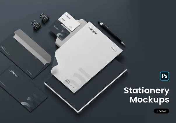 قالب موکاپ‌های ست اداری رایگان