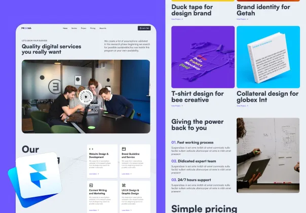 صفحه فرود رایگان آژانس دیجیتال پروکسیما | Proxima