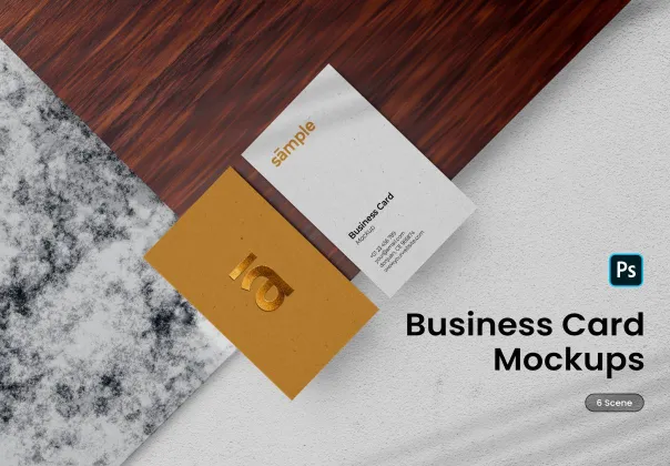 قالب PSD رایگان موکاپ کارت ویزیت