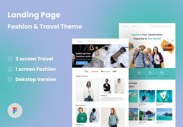 قالب لندینگ پیج رایگان برای پروژه‌های تجارت الکترونیک و آژانس‌های مسافرتی