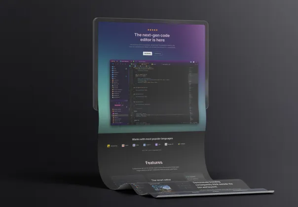 صفحه فرود رایگان ادیتور اپلیکیشن ساس | Framer