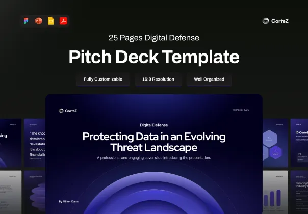 قالب پیج دک دفاع دیجیتال کورتز | CorteZ