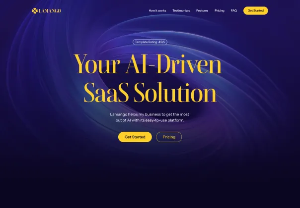 قالب لندینگ پیج رایگان لامانگو برای فریمر | Lamango