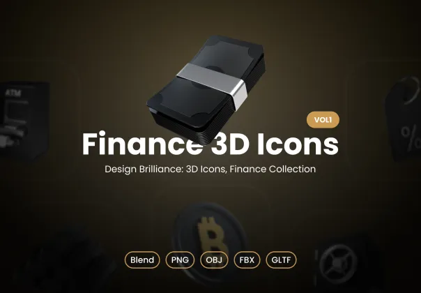 آیکون‌های 3D رایگان مالی | Finance 3D Icons
