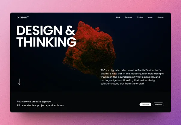 قالب تک‌صفحه‌ای فریمر برازنده برای آژانس‌ها | Brazen