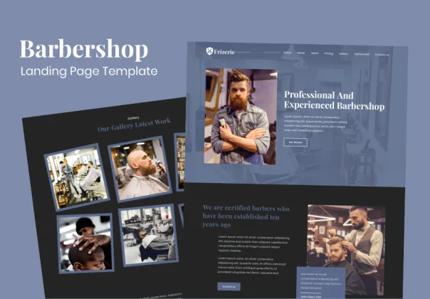 قالب لندینگ پیج رایگان آرایشگاه | Frizerie