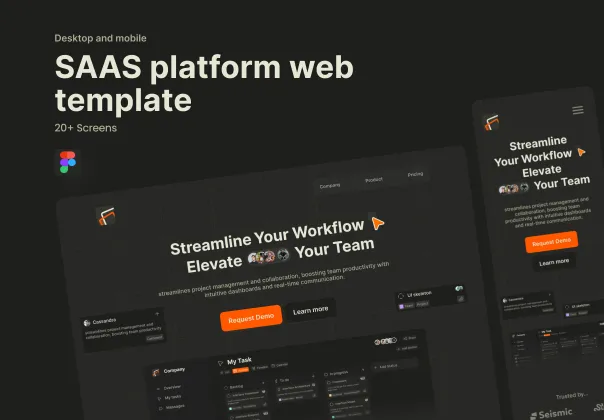 قالب وب پلتفرم SAAS 