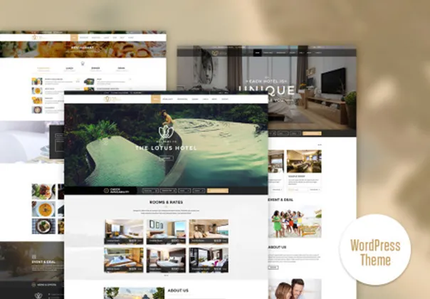 قالب وردپرس هتل لوتوس | Lotus