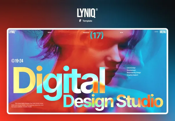 قالب وب‌سایت آژانس فریمر LYNIQ