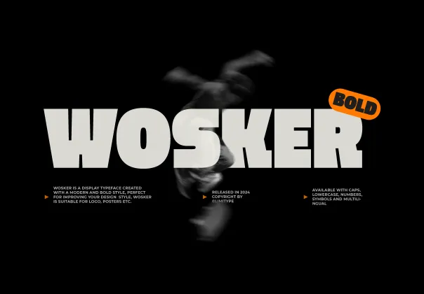 فونت مدرن و بولد واسکر | Wosker
