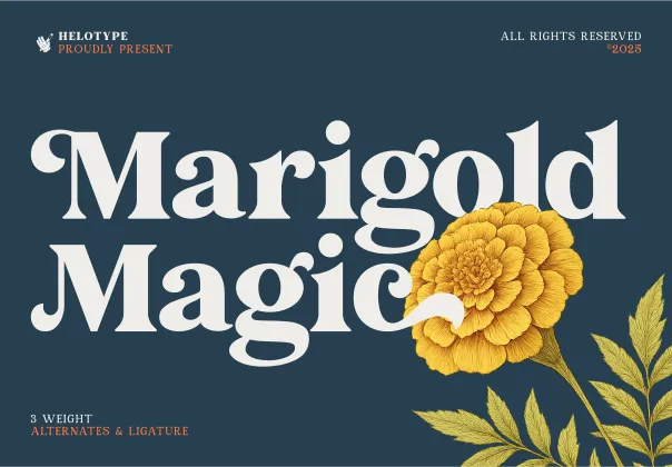فونت سریف قدیمی ماریگلد مِجیک | Marigold Magic