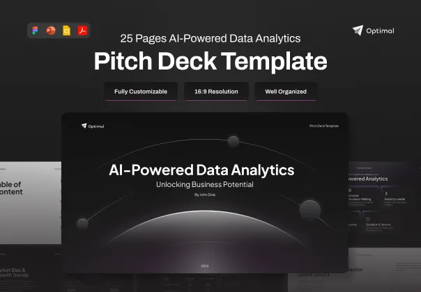 قالب پریزنتیشن آنالیز داده هوش مصنوعی | Optimal