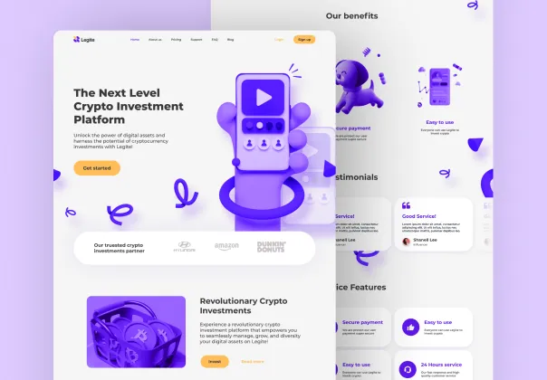 قالب صفحه فرود رایگان شاداب | Joy