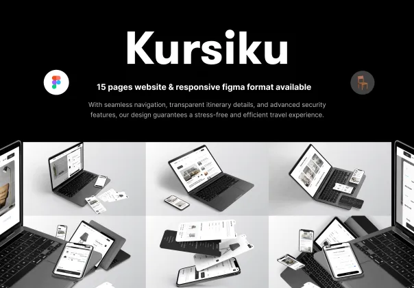 طرح UI وب‌سایت مبلمان کوریسیکو | Kursiku