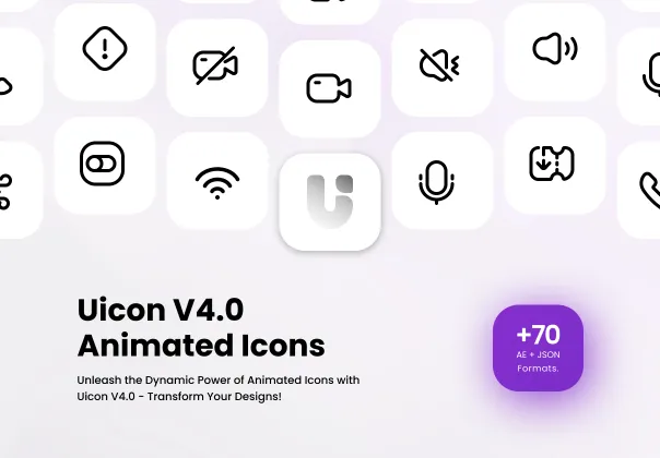 آیکون‌های متحرک یویکن v4.0 | Uicon