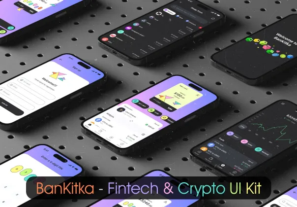 طرح UI اپلیکیشن بانکی فینتک بانکیتکا | BanKitka