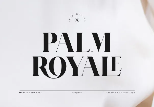 فونت سریف پالما رویال | Palm Royale