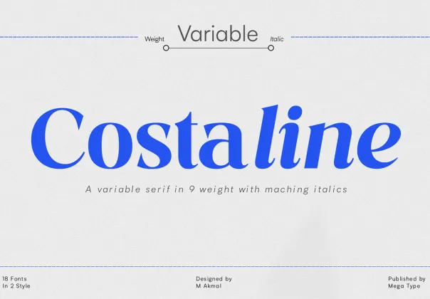 خانواده فونت کاستالین | Costaline