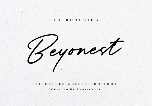 فونت امضا بادی بیونست | Beyonest