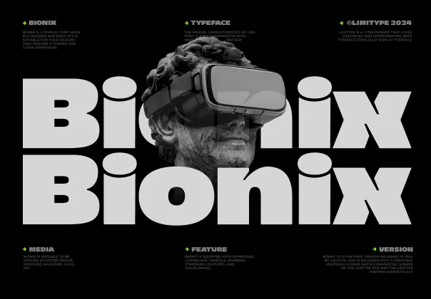 فونت مدرن و بولد بیونیکس | Bionix