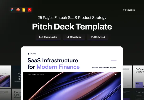 قالب پرزنتیشن استراتژی محصول فین‌تک | Fincore