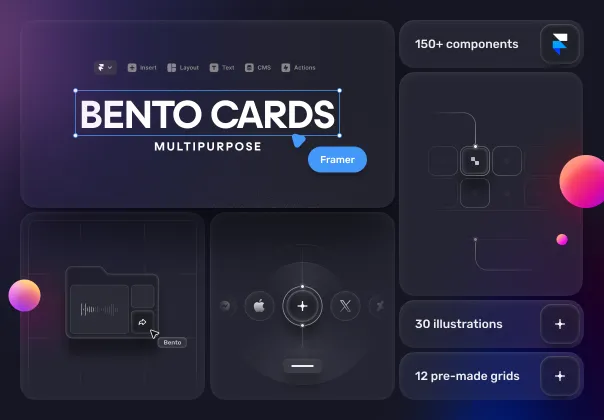 کارت‌های بنتو برای فریمر | Bento Cards