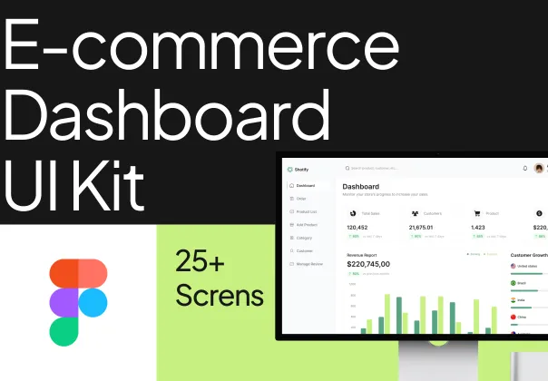 کیت UI داشبورد فروشگاه اینترنتی | E-commerce Dashboard UI Kit