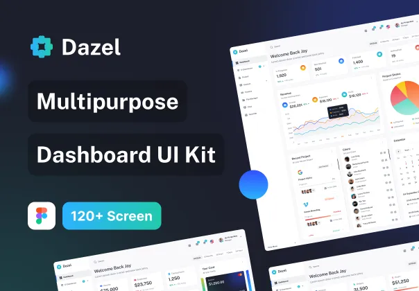 کیت UI داشبورد دازل | Dazel