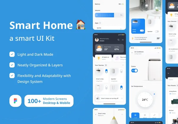 کیت UI رایگان خانه هوشمند | Free Smart Home