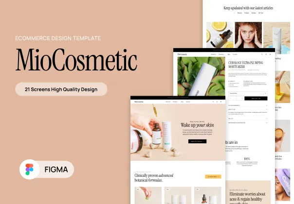 قالب طراحی رایگان فروشگاه اینترنتی میو-کازمتیک | MioCosmetic