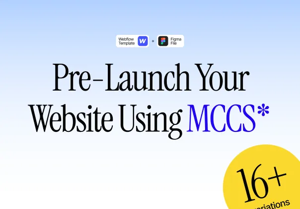 قالب‌های یک صفحه‌ای خلاقانه و مینیمالیستی آماده‌سازی برای راه‌اندازی | Webflow
