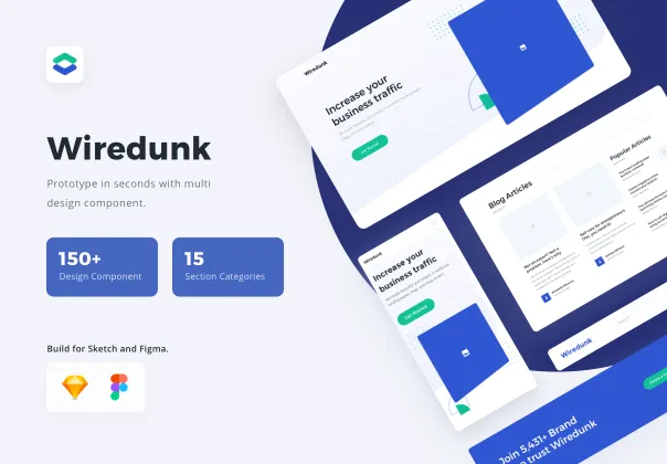 قالب صفحه فرود چندمنظوره وایرادانک | Wiredunk
