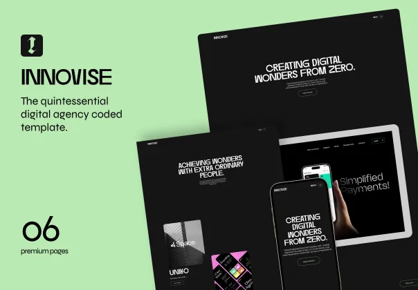 قالب وب‌سایت آژانس دیجیتال اینوایز | Innovise