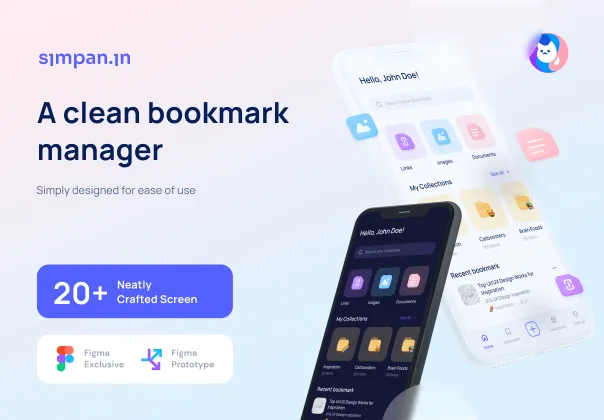 کیت UI مدیریت بوکمارک سیمپانین | Simpanin