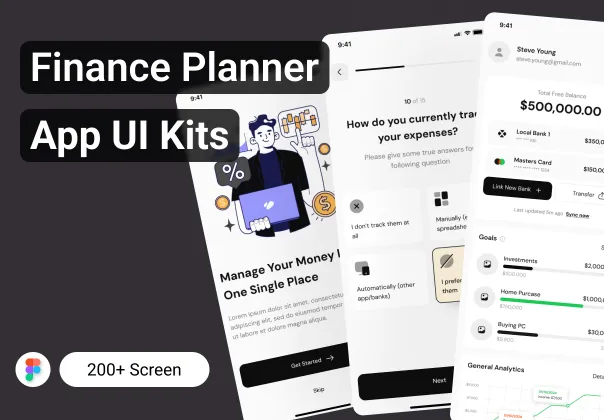 کیت UI اپلیکیشن پلنر مالی 