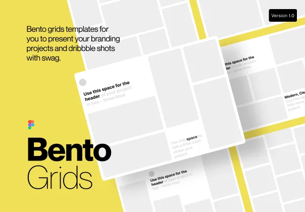 قالب شبکه بنتو برای ارائه طراحی | Figma