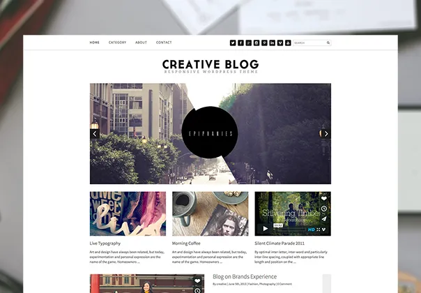 قالب وردپرس وبلاگ خلاقانه | Creative Blog