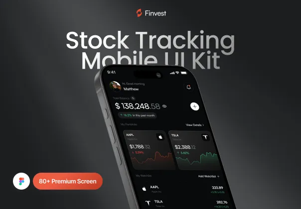 فینوست - کیت UI اپلیکیشن موبایل سهام | Finvest