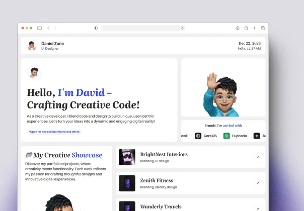 قالب پورتفولیو بنتو استایلد بنتوفولیو